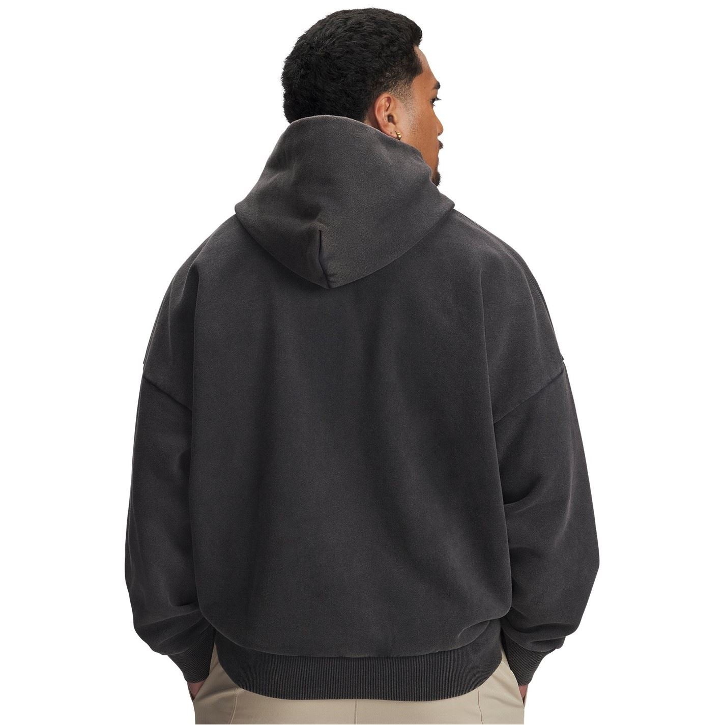 Under Armour Icon Hooded Neck Long Sleeve Drop Shoulder Top