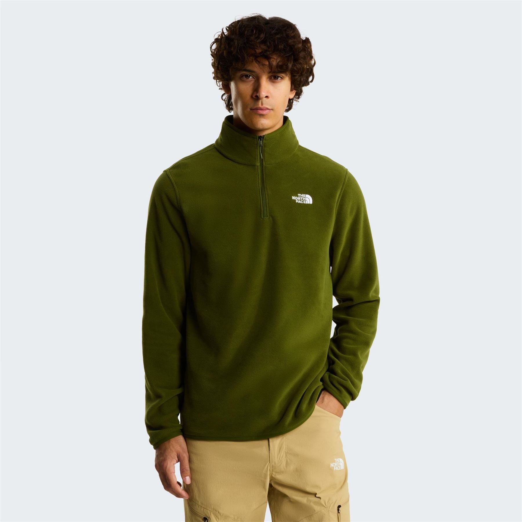 The North Face Mens 100 Glacier Quarter Zip Fleece