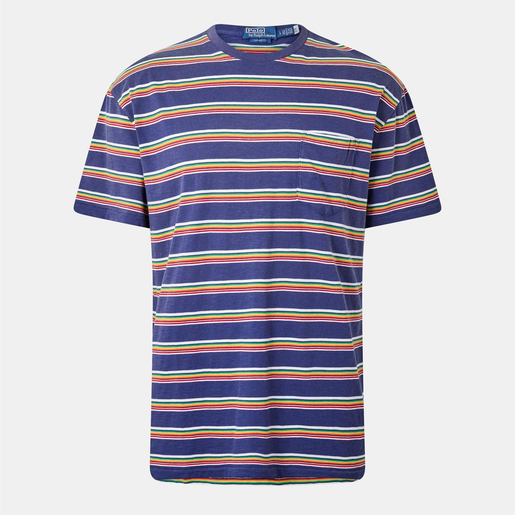 Polo Ralph Lauren Regular Fit Multi Stripe Crew Neck T-Shirt