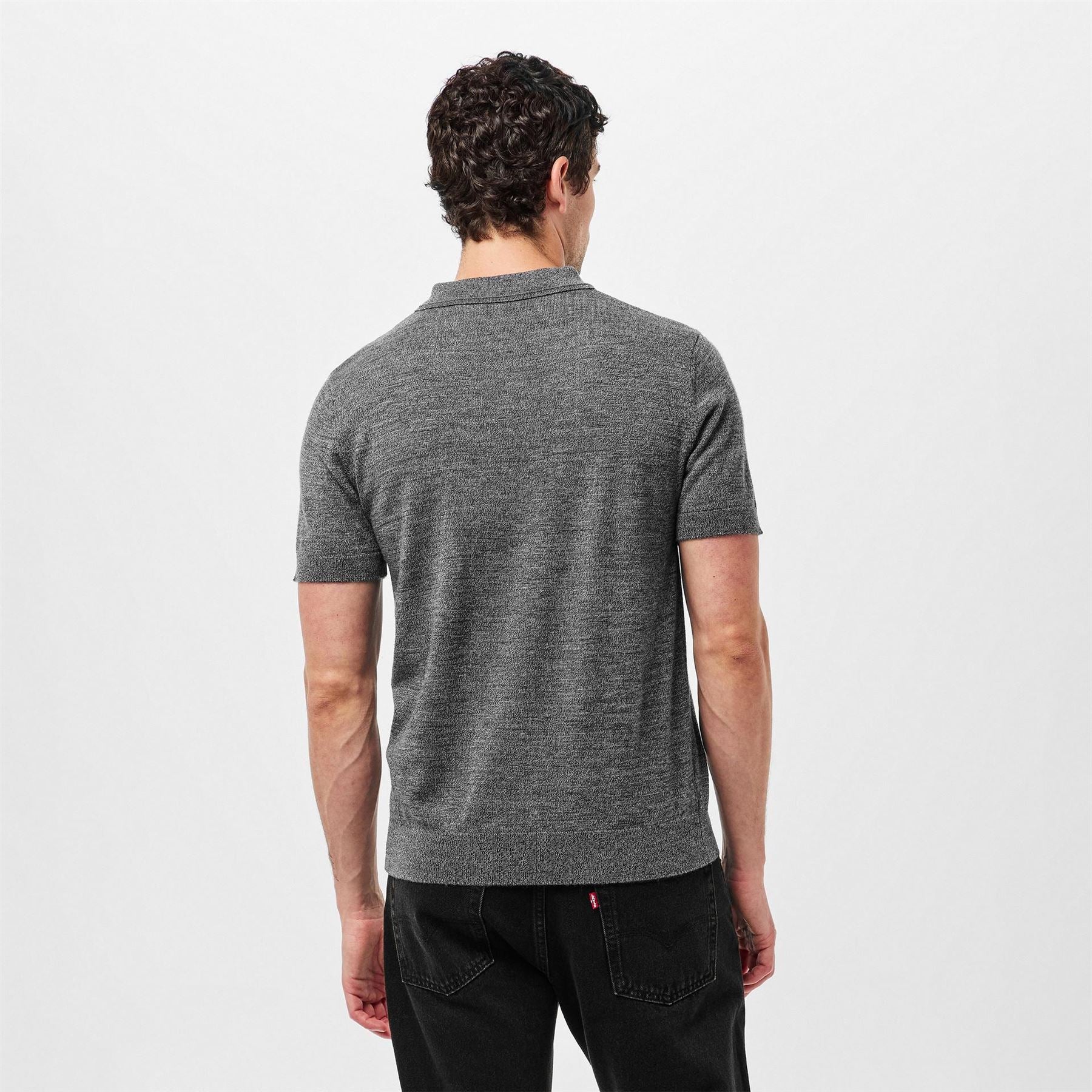 Barbour International Mouline Knitted Polo Shirt