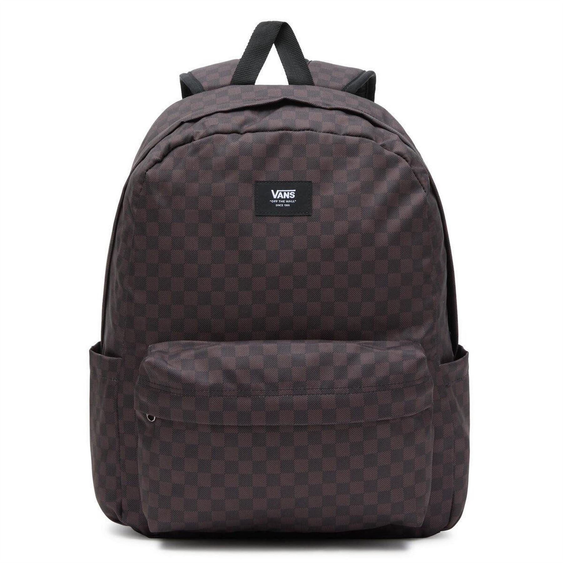 Vans Old Skool Plaid Print Logo Patch Backpack