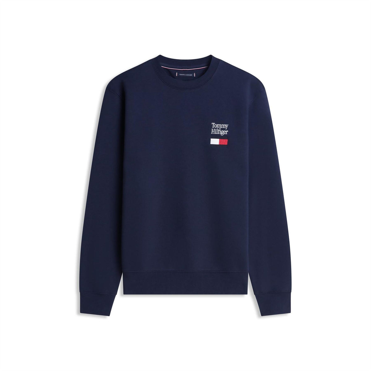 Tommy Hilfiger Embroidered Flag Crew Neck Long Sleeve Sweatshirt