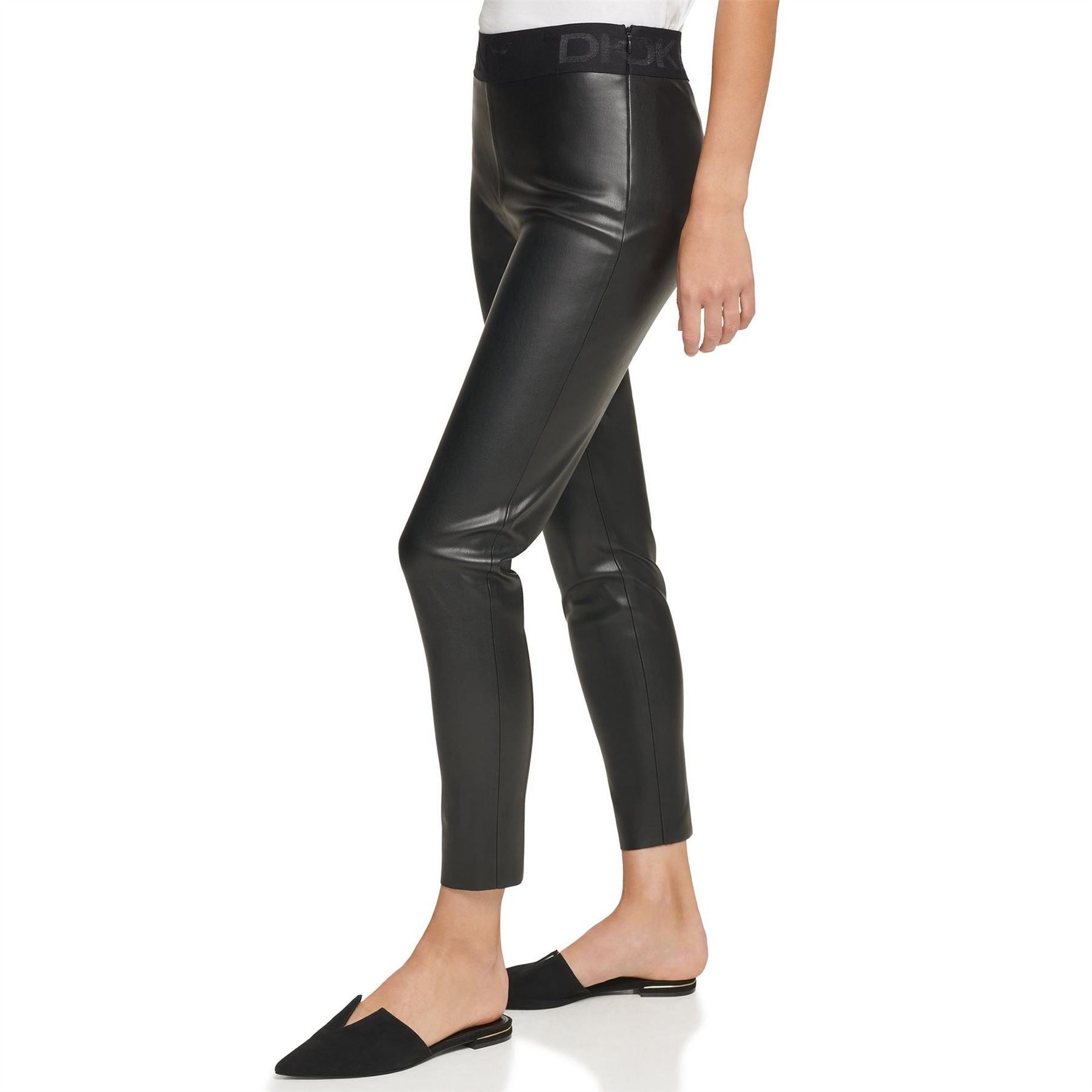 DKNY Leather Leggings