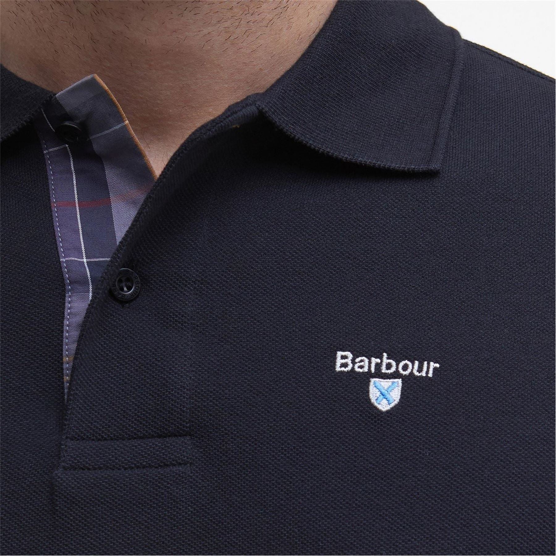 Barbour Tartan Pique Polo Shirt