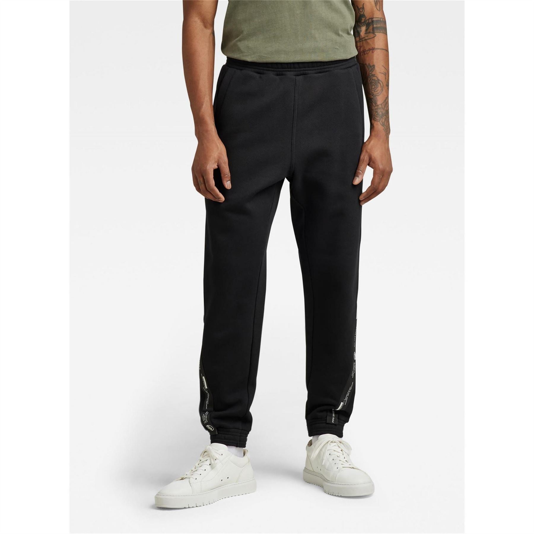G Star Logo Tape Side Pocket Slim Cut Joggers