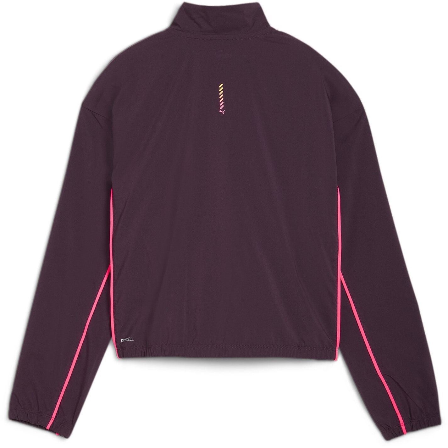 Puma Womens Run For Her Fashion Woven Half Zip Fleece
