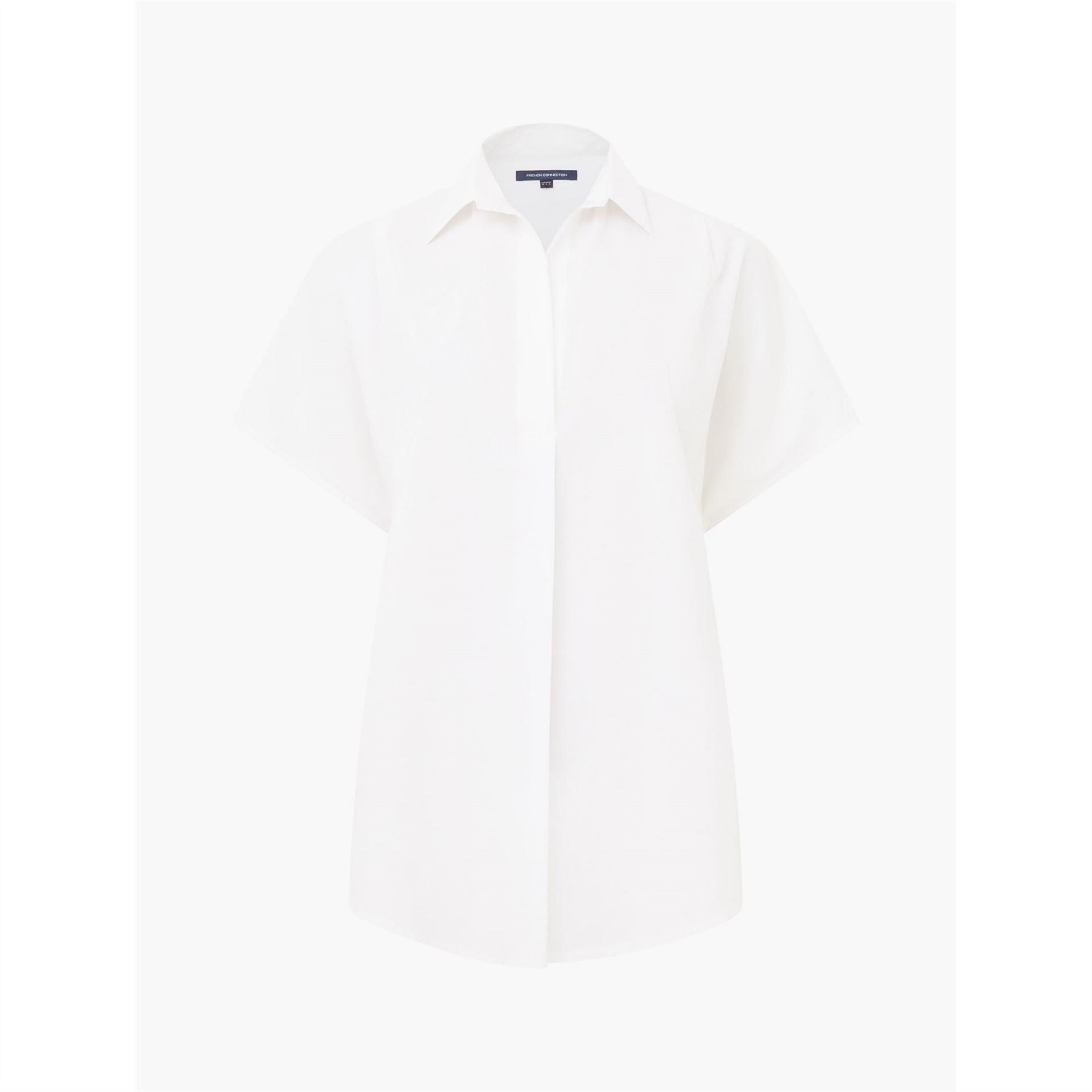 French Connection Embroidered Short Sleeve Blouse