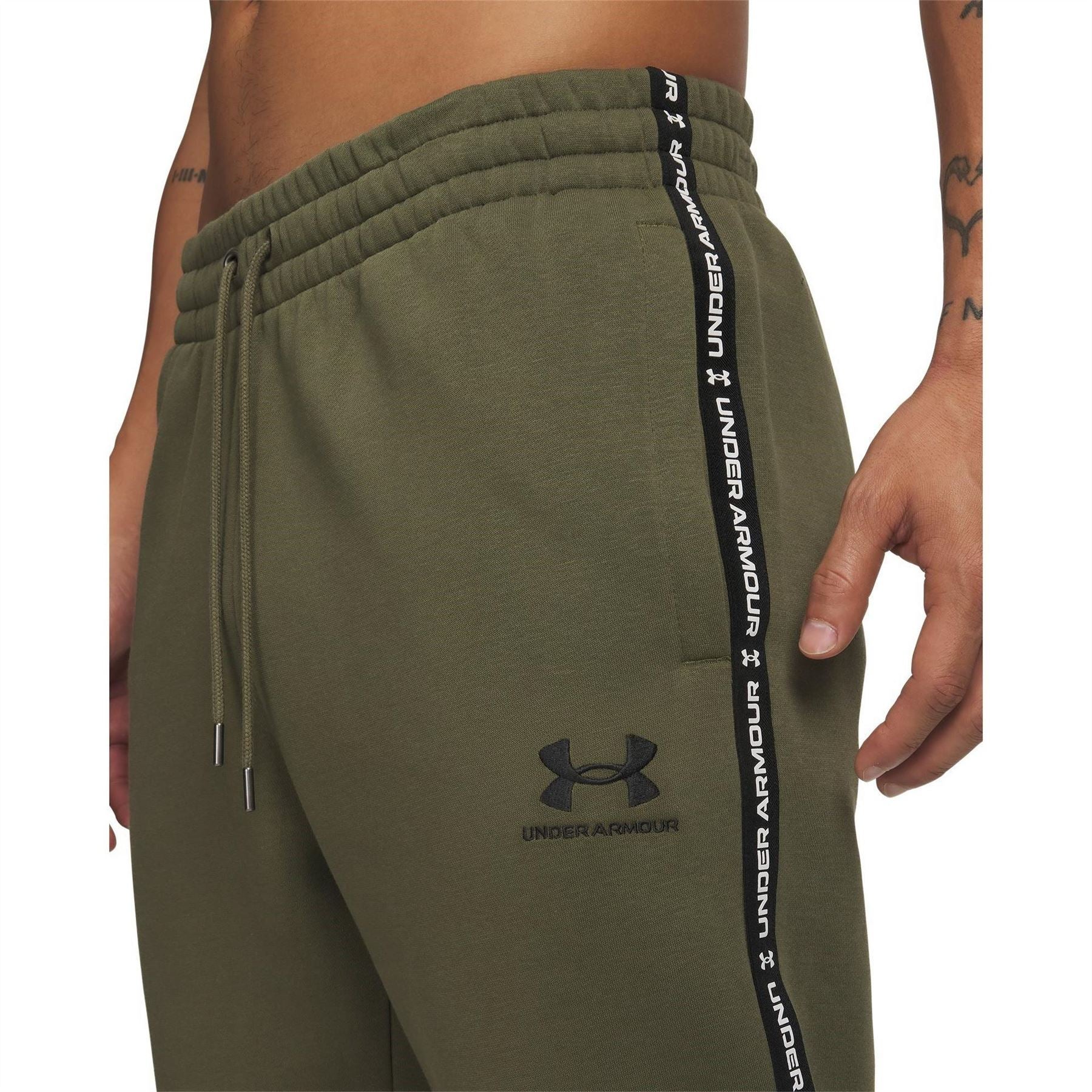 Under Armour Mens Armour Ua Icon Fleece Jogger Taping Joggers