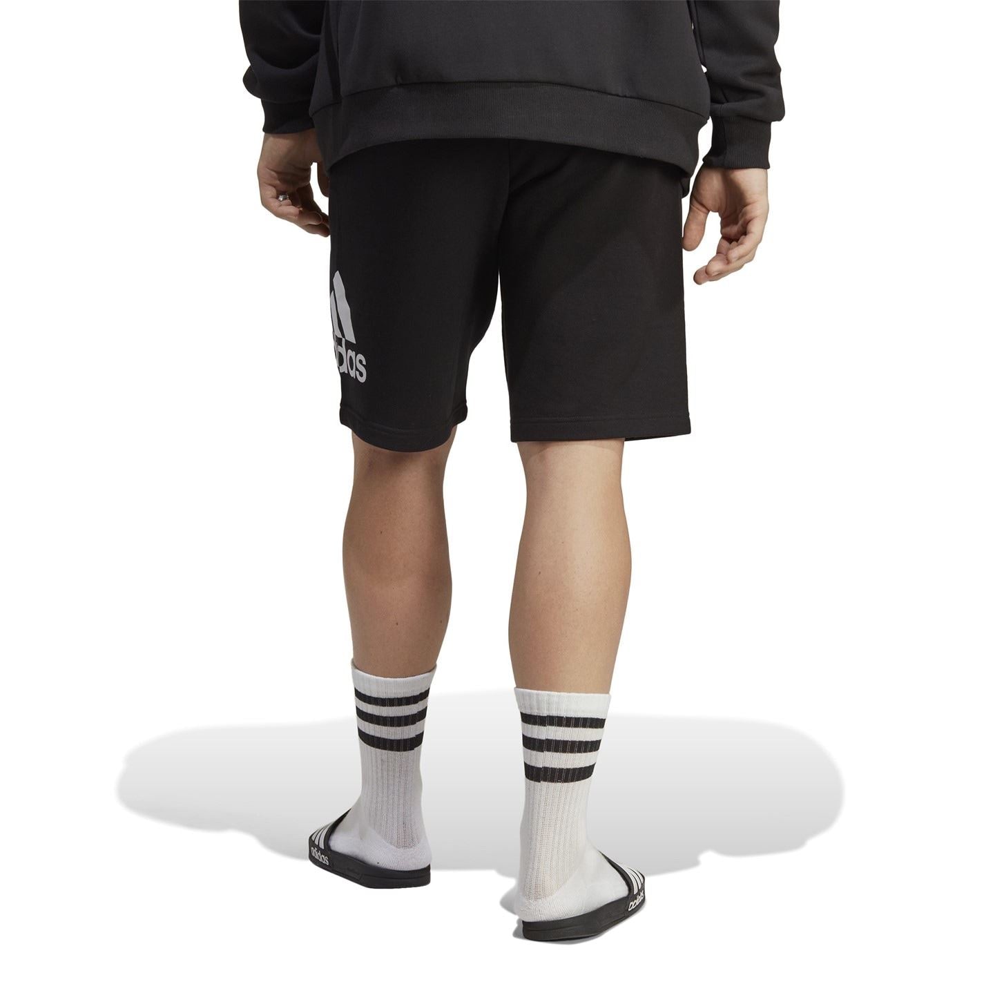 adidas Mens Big Logo French Terry Shorts