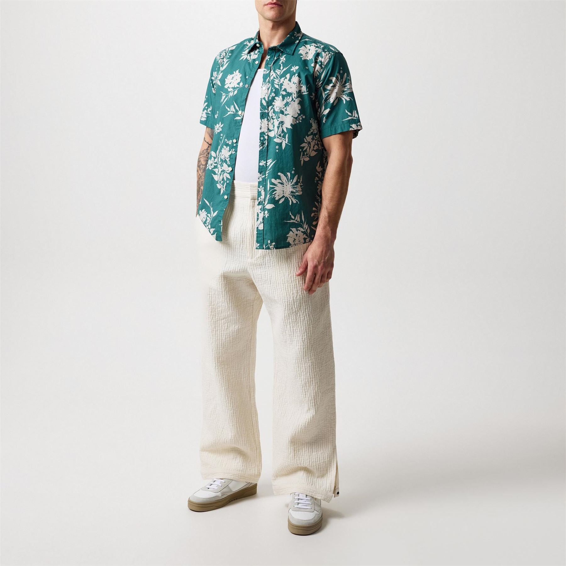 Replay Floral Print Short Sleeve Patterned Shirt