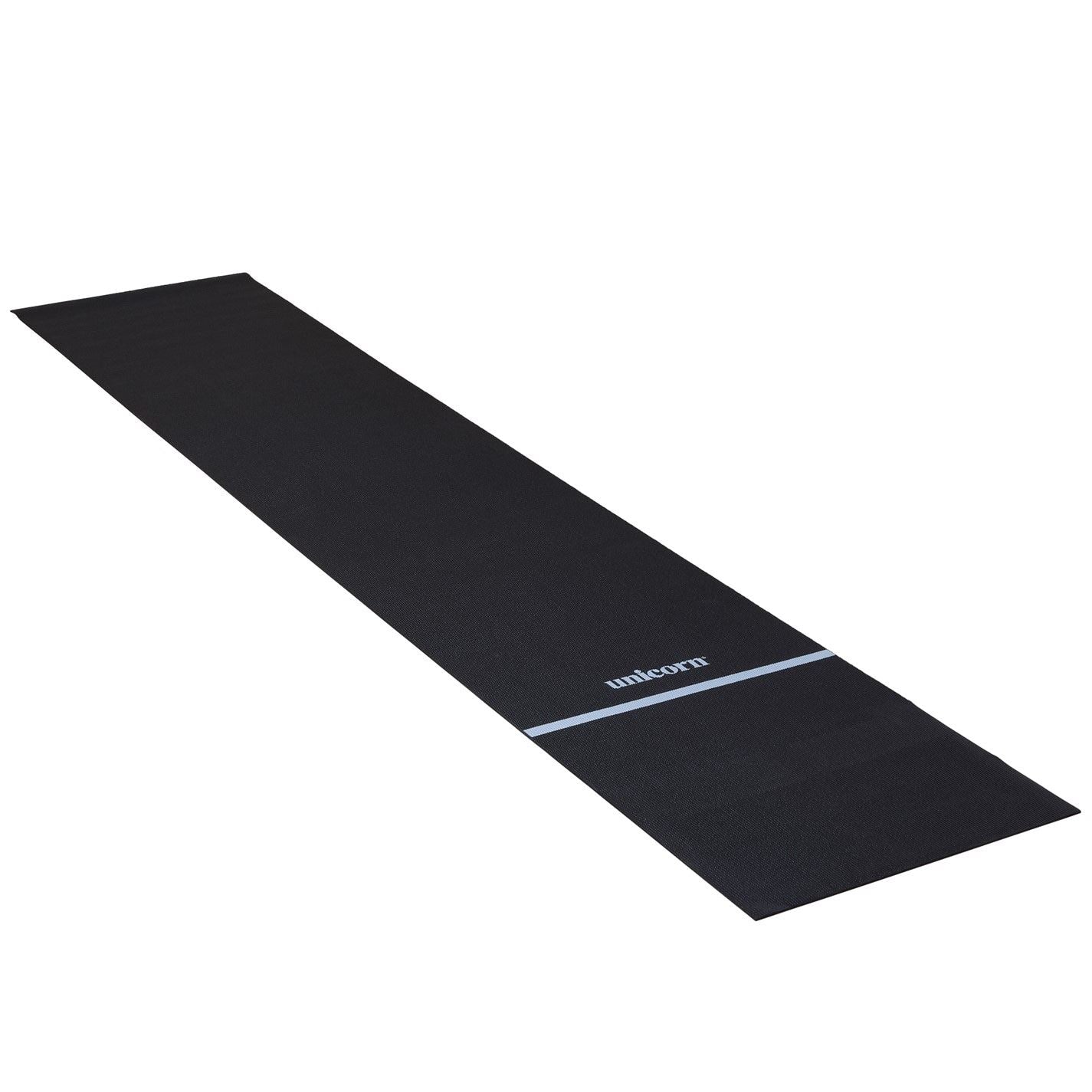 Unicorn Darts Non Slip Black Darts Mat With White Oche Line