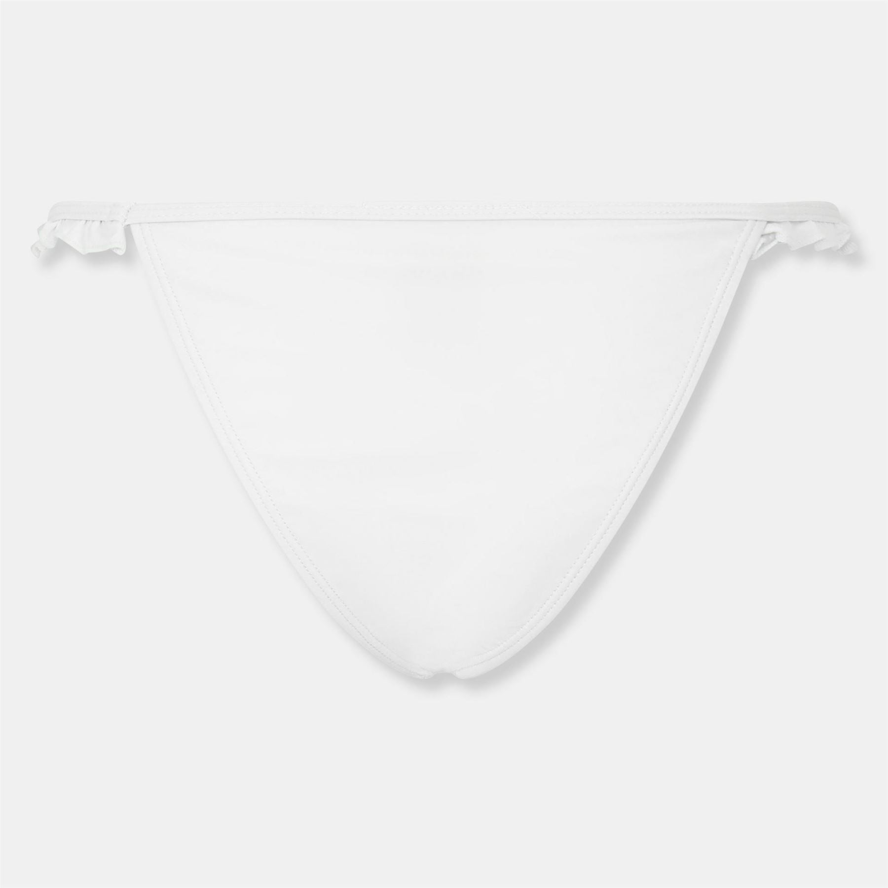 Brave Soul Rise Bikini Bottoms With Frill Trim