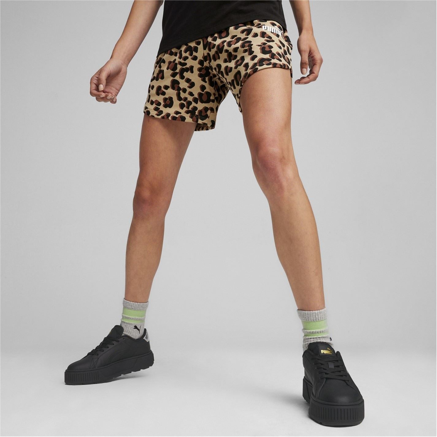 Puma Womens Animal Print Shorts