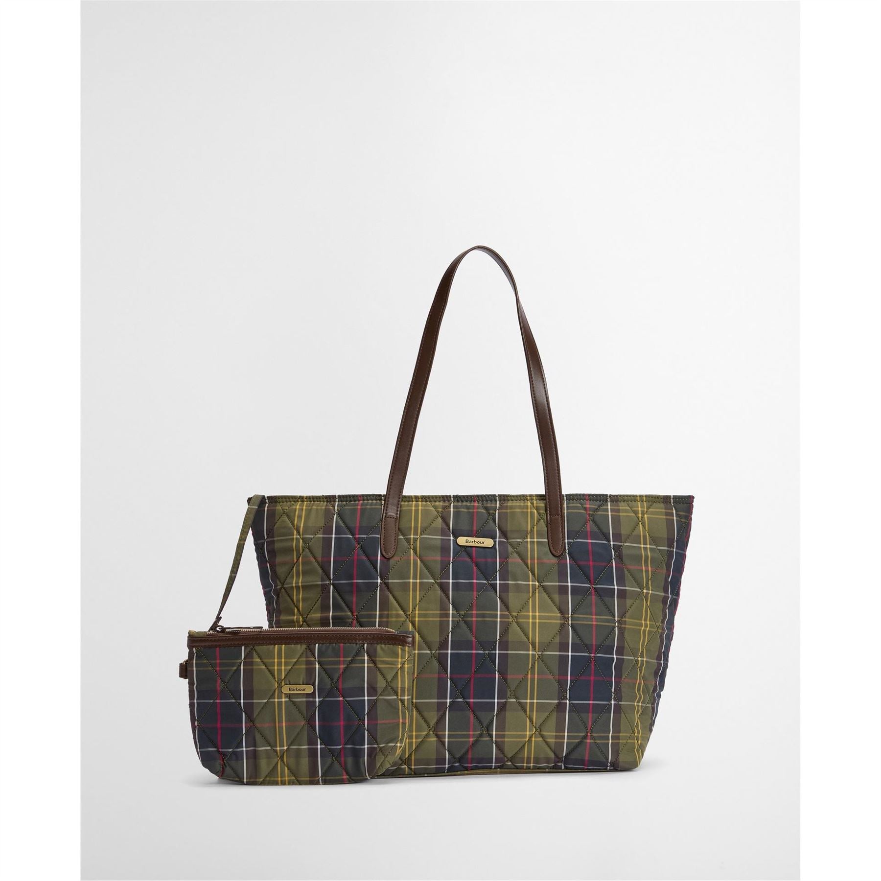 Barbour Wetherham Quilted Tartan Tote Bag