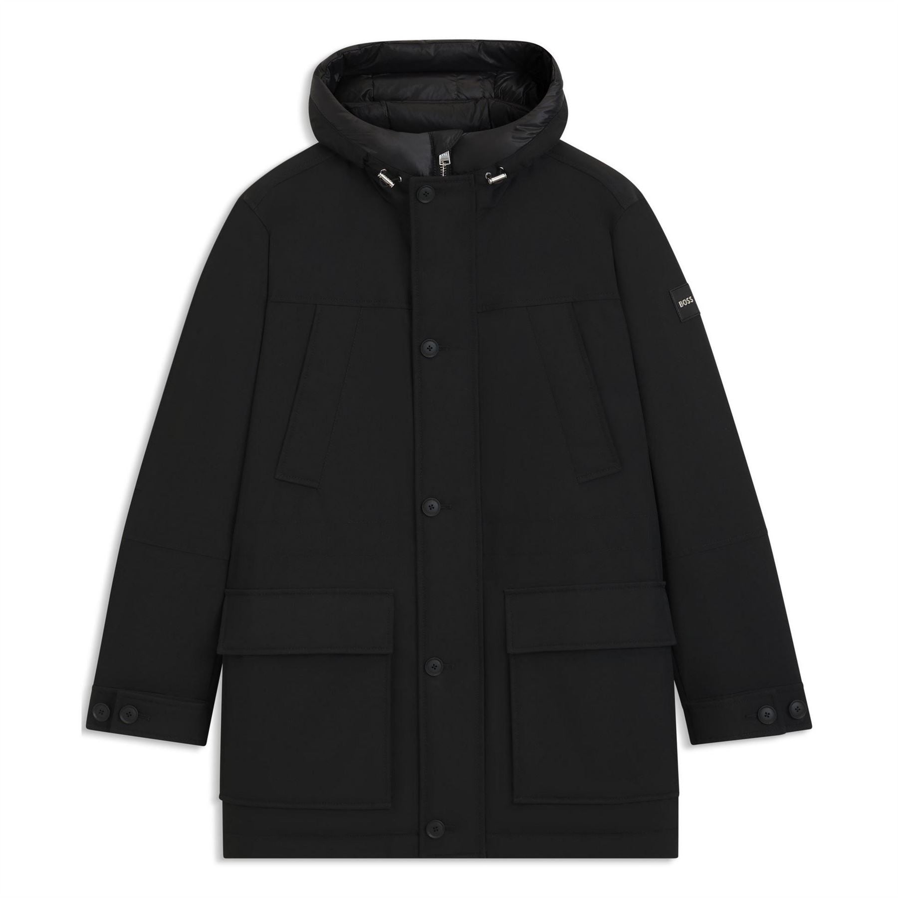 Boss H Detoni Hooded Long Sleeve Button Parka