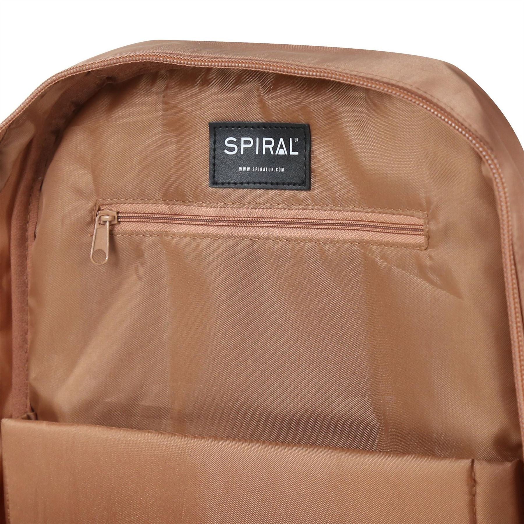 Spiral Monti Backpack with Logo Patch