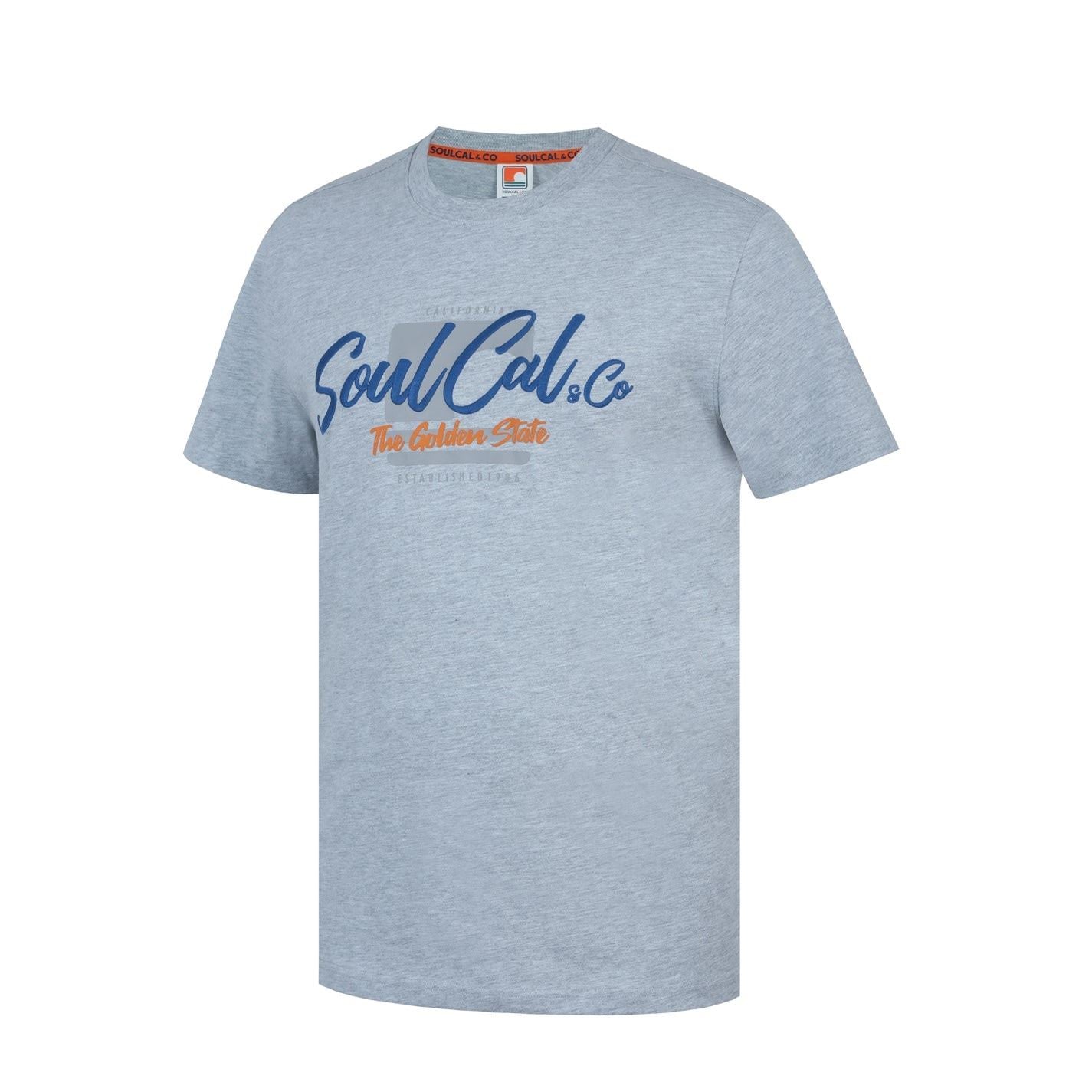 SoulCal Regular Fit Geographic Print Crew Neck T-Shirt