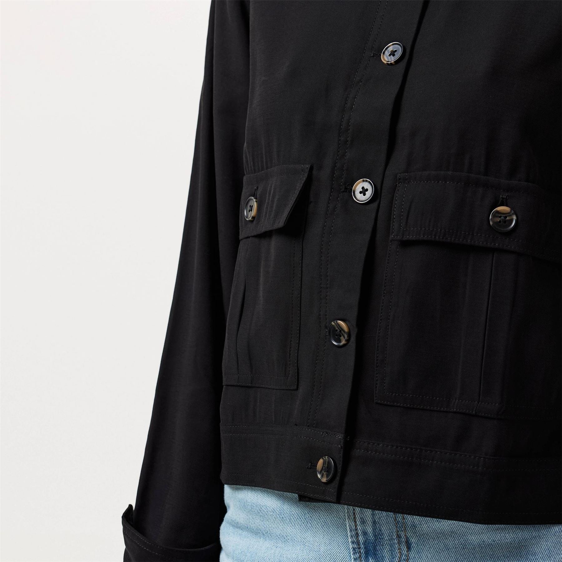Finery Double Flap Pocket Overshirt