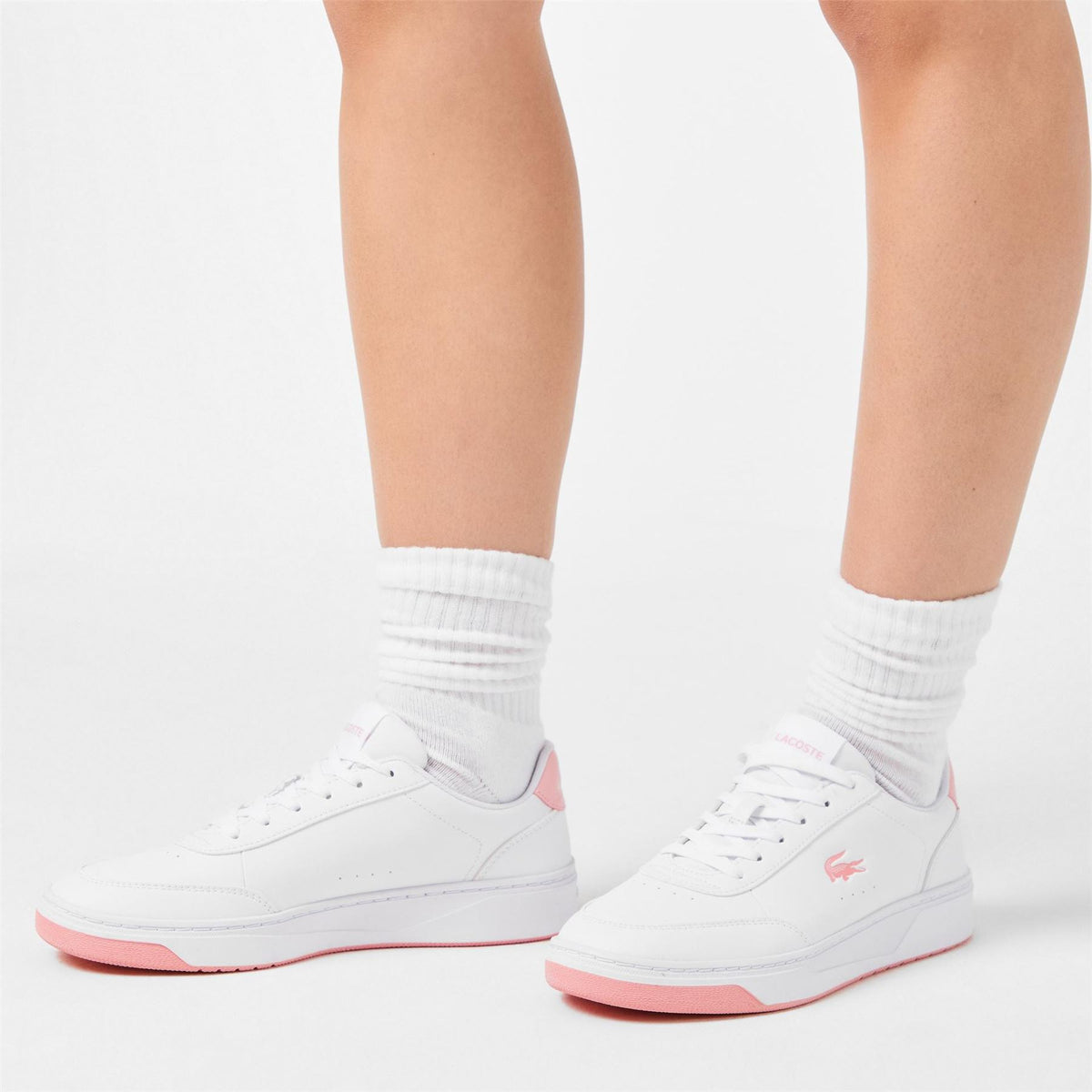 Lacoste Court Pro Crocodile Print Low Top Sneakers