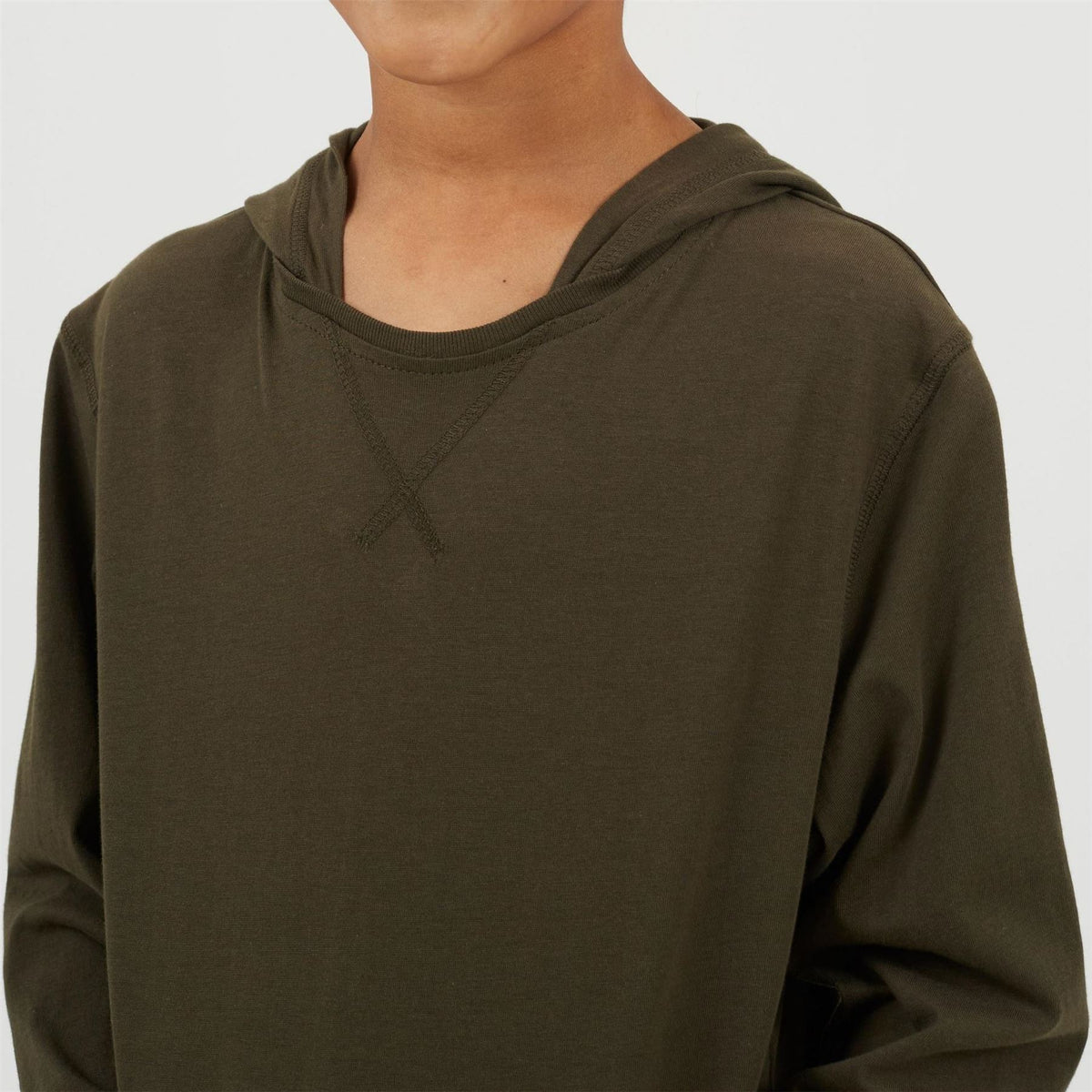 Brave Soul Boys Long Sleeve Hoodie With Set In Sleeve