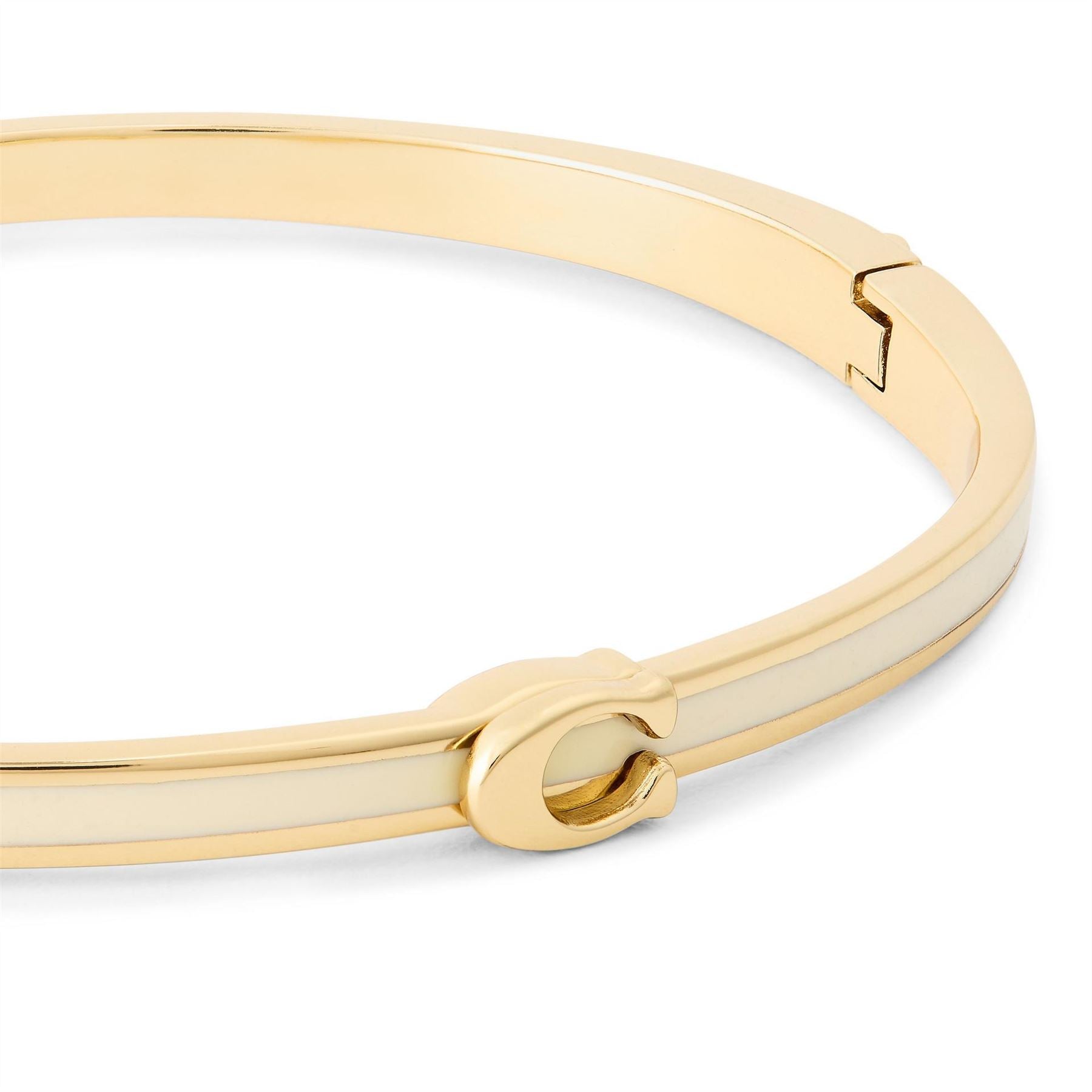 Coach Engraved Logo Bangle