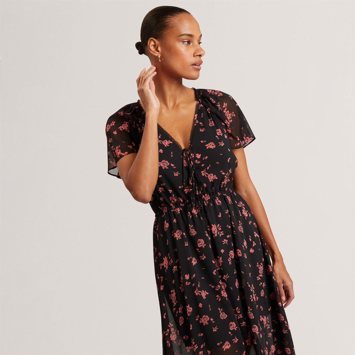 Ted Baker Baker Print Midi Dress