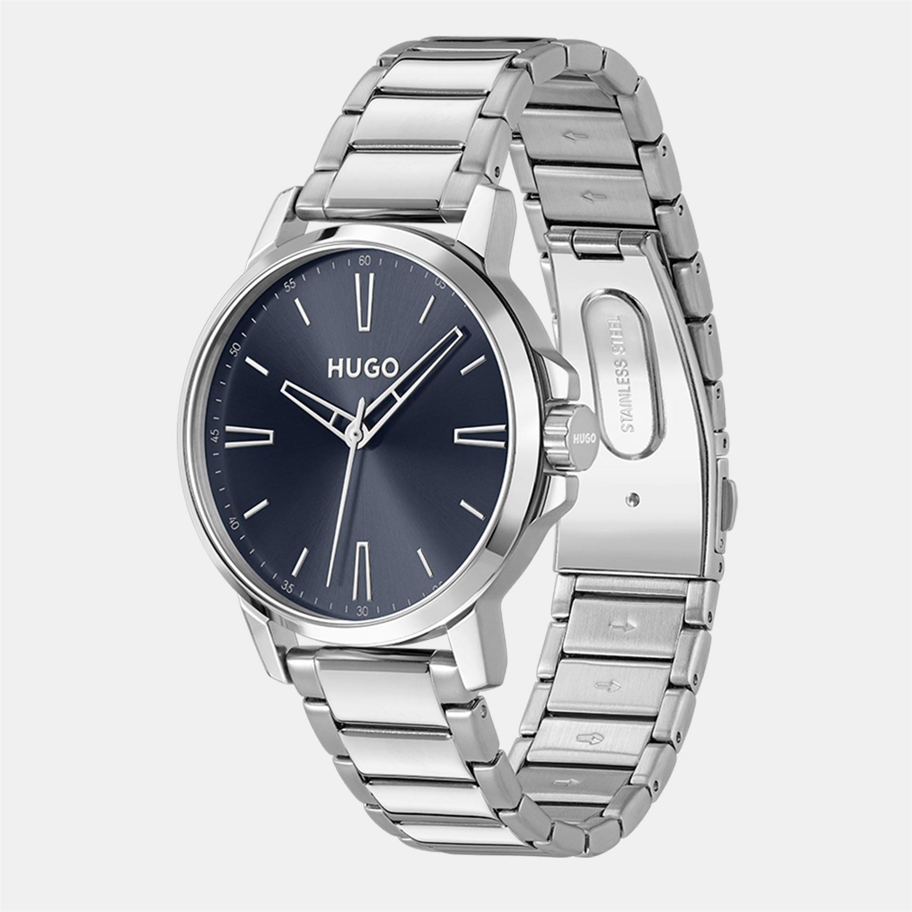 Hugo #smooth Stainless Steel Bracelet Watch