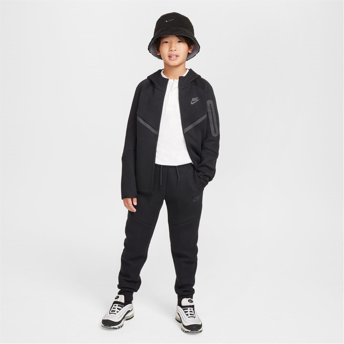 Nike Sportswear Tech Fleece Big Kids  Full Zip Hoodie