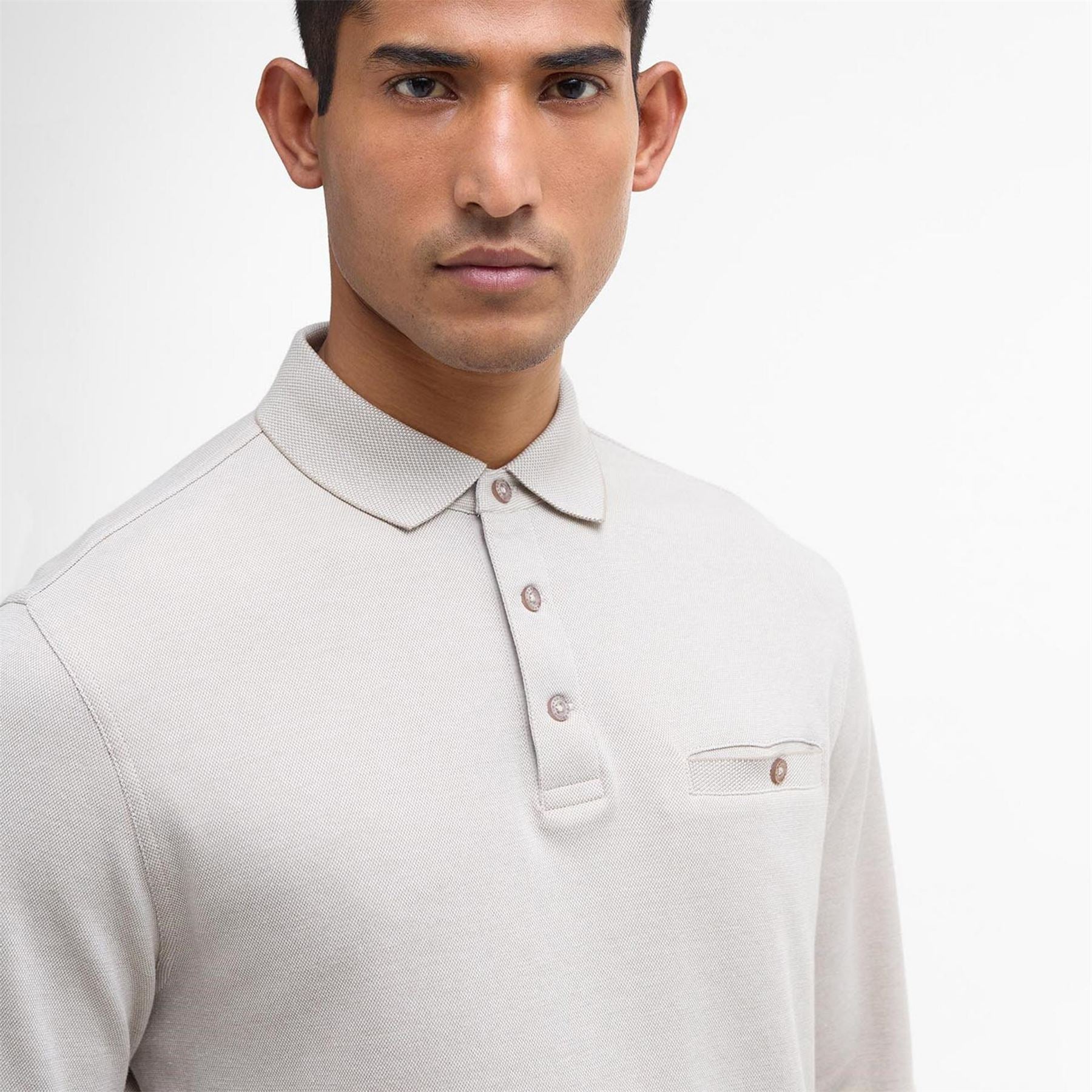 Barbour Tailored Long Sleeved Polo Shirt