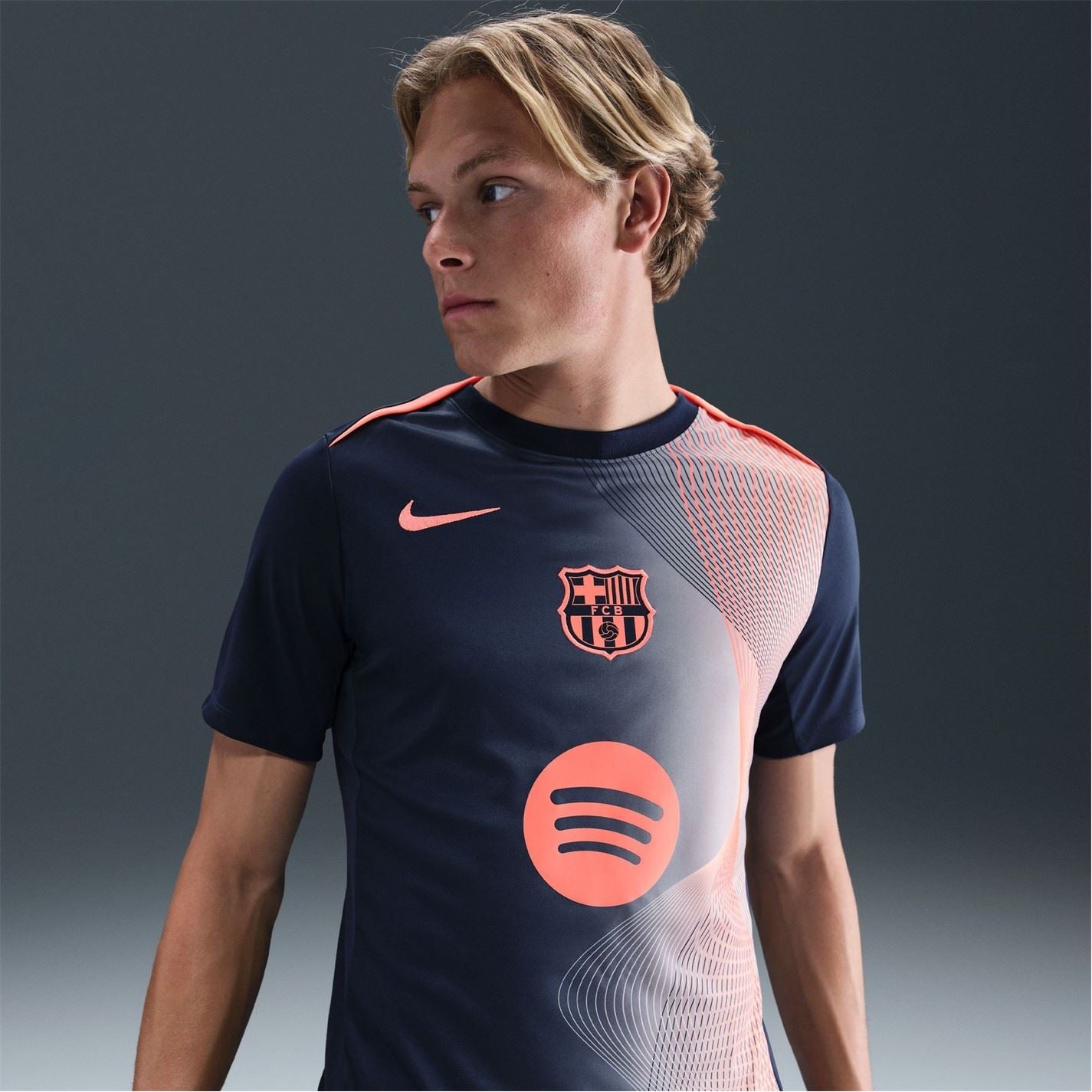 Nike Mens Barcelona Third Pre Match Shirt 2025 2026