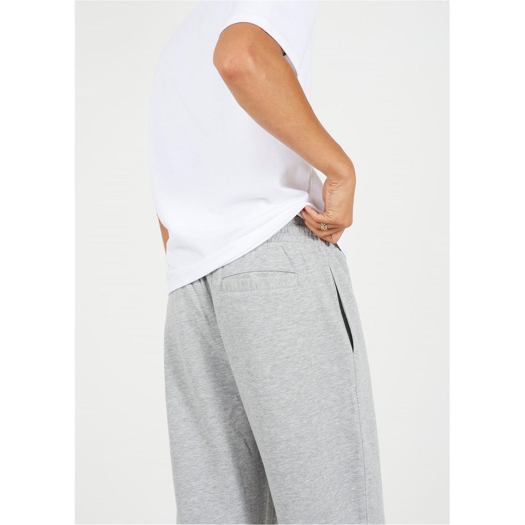 Brave Soul Wide Leg Joggers With Open Hem