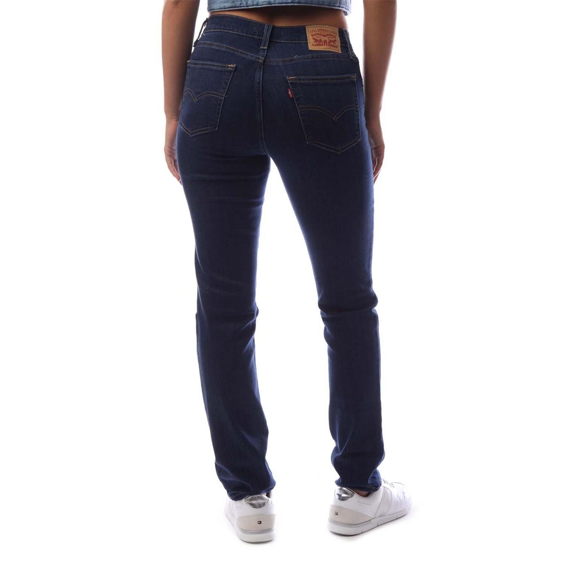 Levis High Rise Junior Straight Leg Jeans