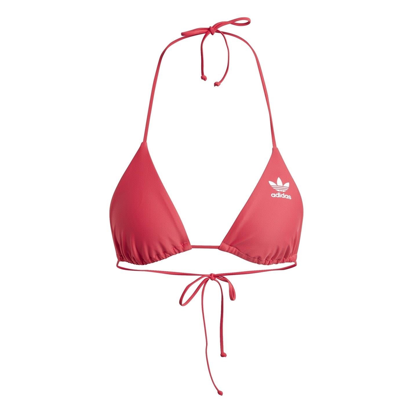 adidas Adicolour Triangle Bikini Top with Tie Closure