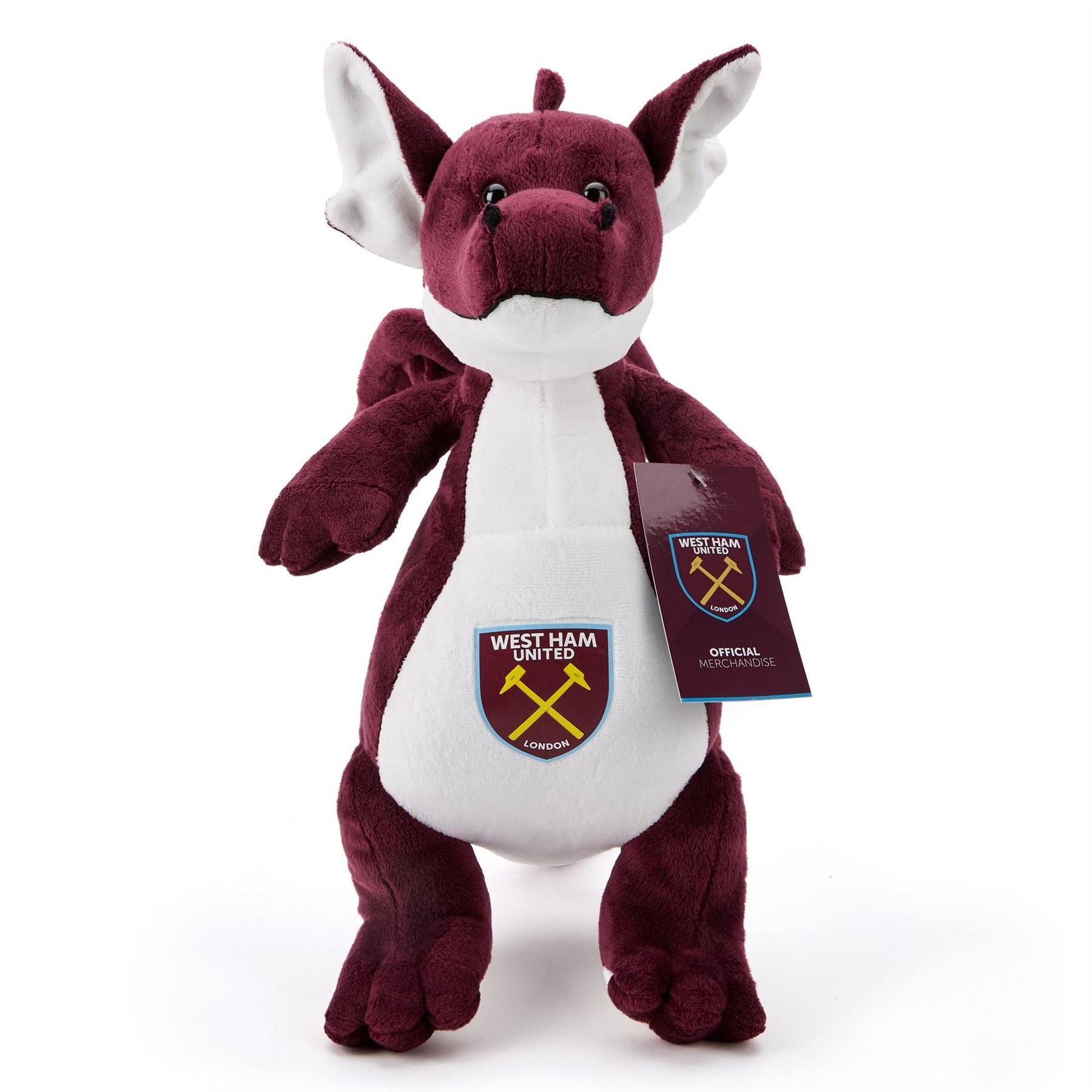 Team West Ham United Officially Licensed Standing Dragon Soft Toy 33 cm