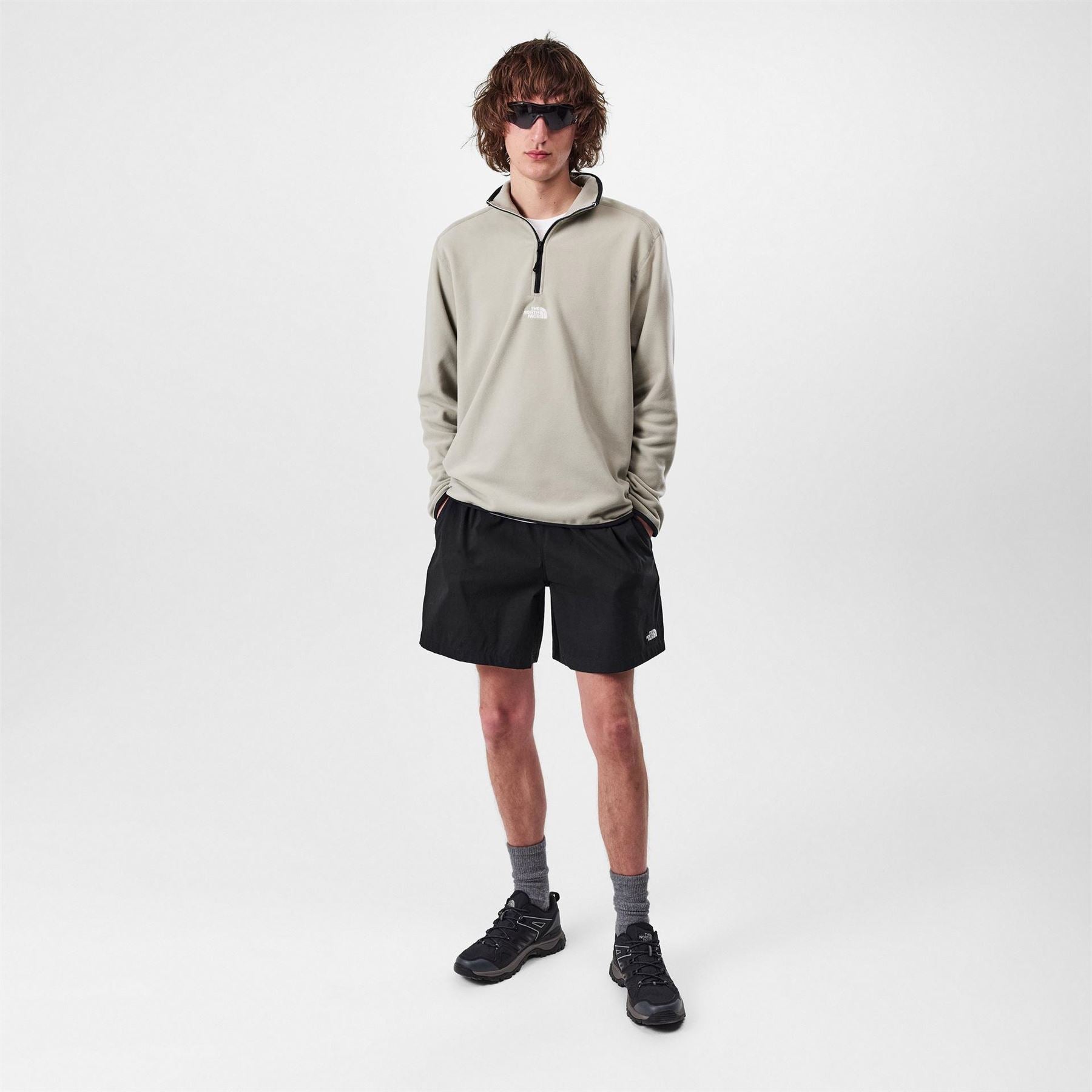 The North Face Glacier Quarter Zip Embroidered Sweatshirt