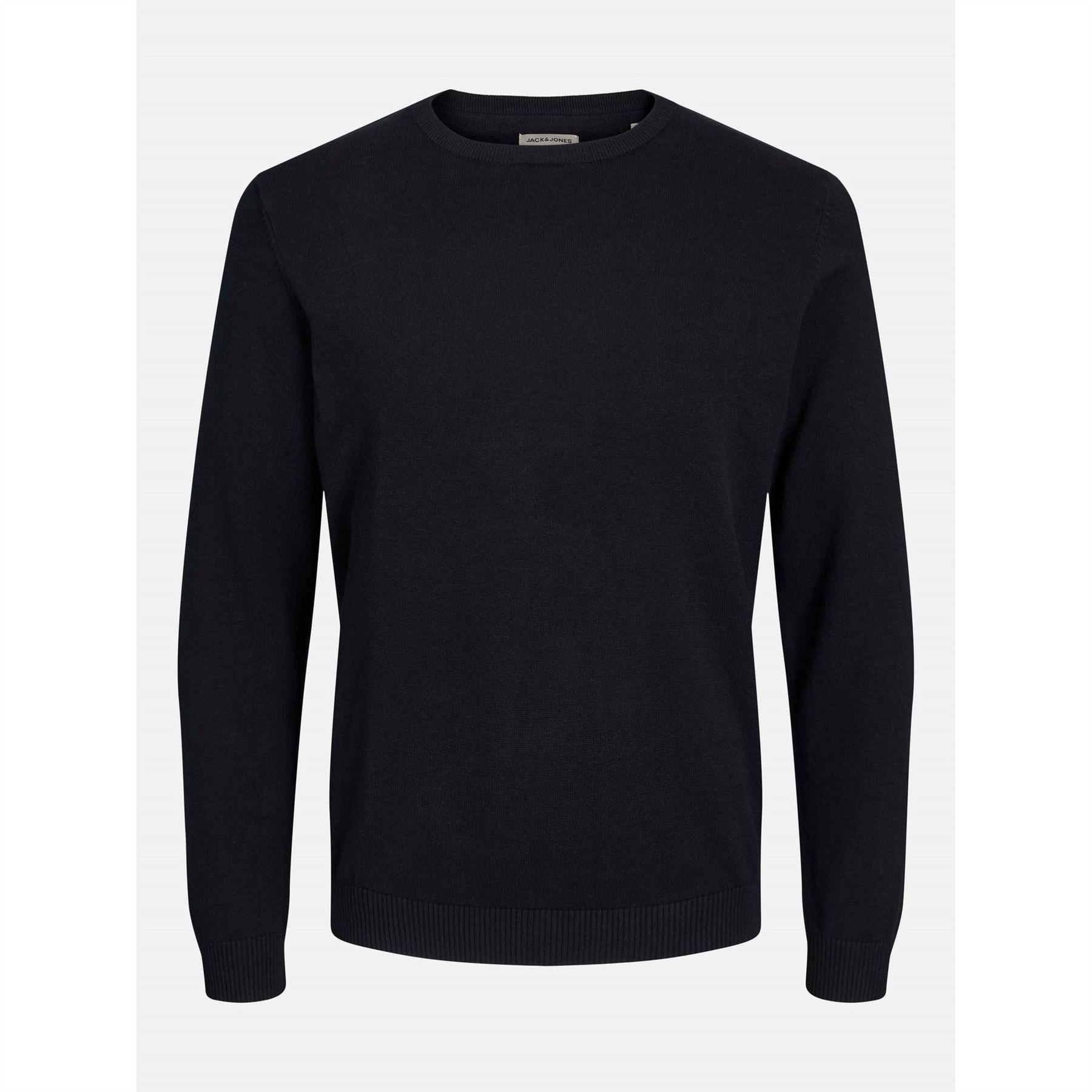 Jack and Jones Crew Neck Ribbed Collar Long Sleeve Sweater