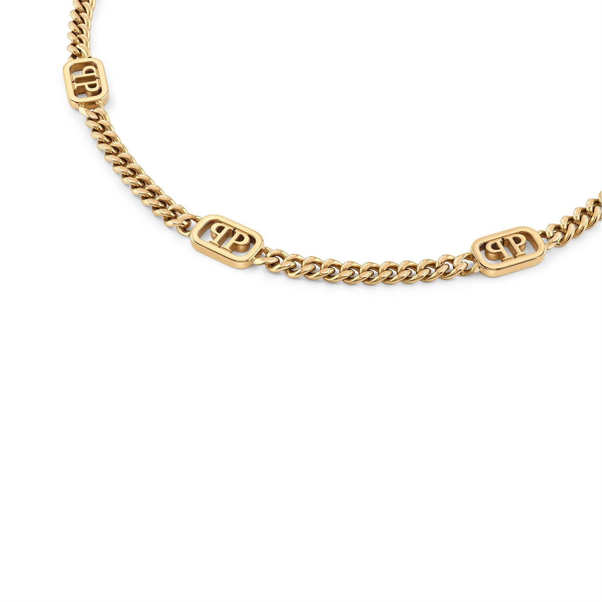 Philipp Plein Plein Lettering Chain Necklace