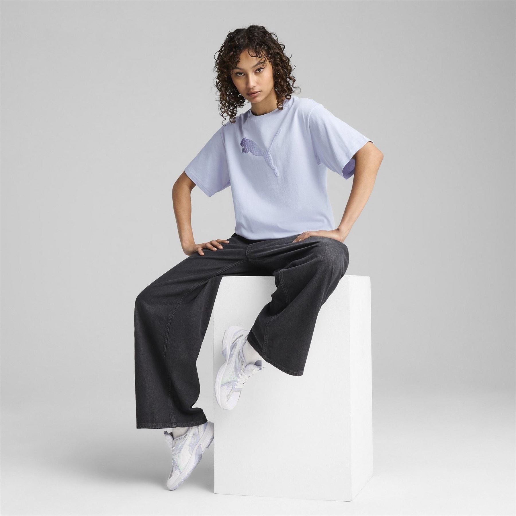 Puma Womens Graphic Relaxed Tee T-Shirt