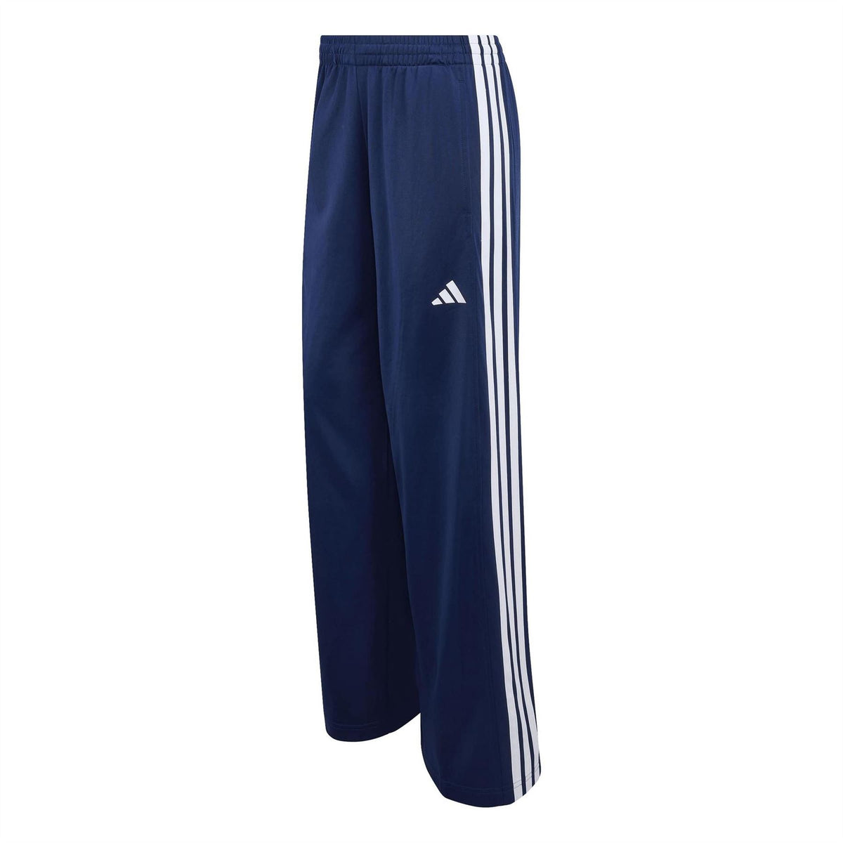 adidas Three Stripes Wide Leg Mid Rise Athletic Pants