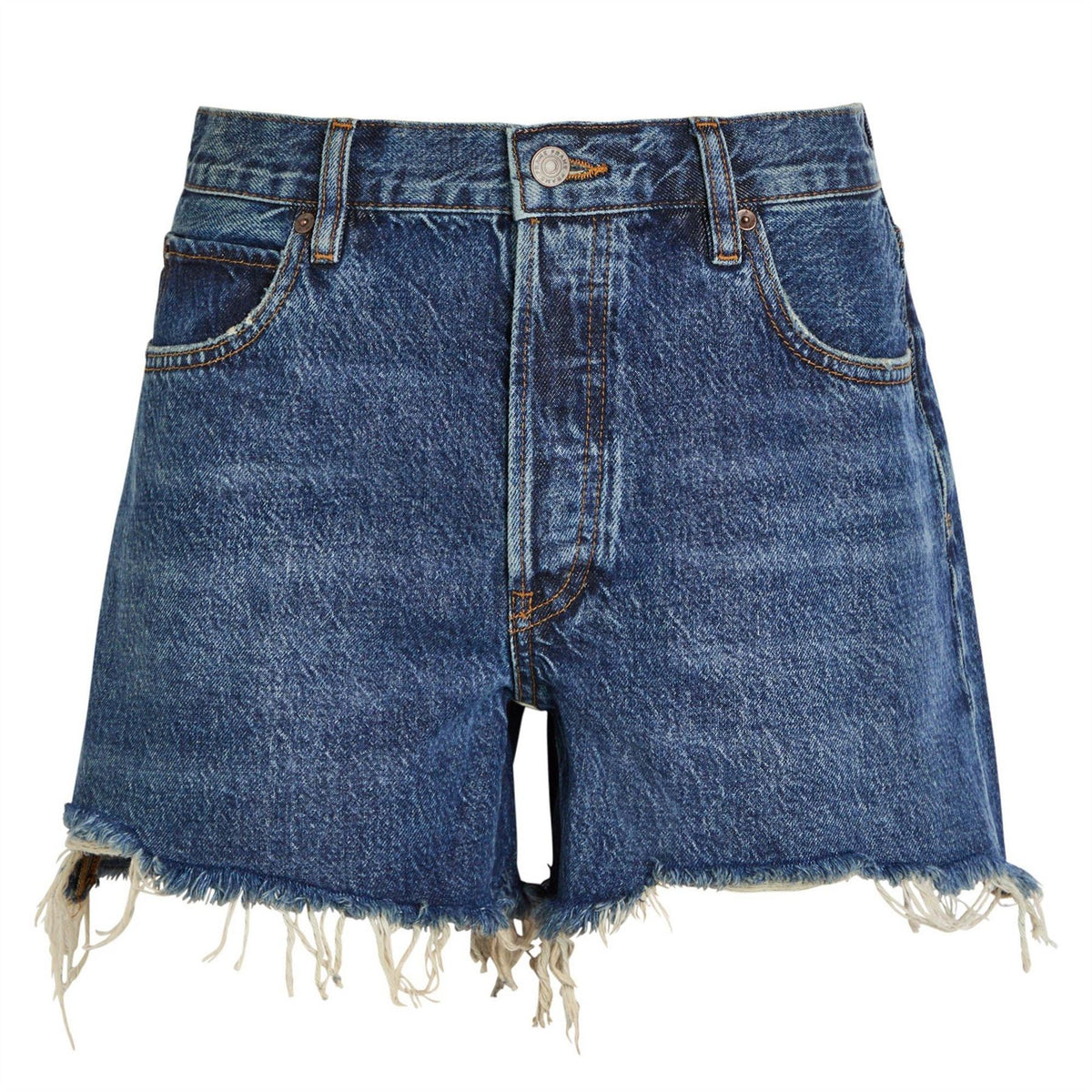 Frame Denim Long Hang Shorts