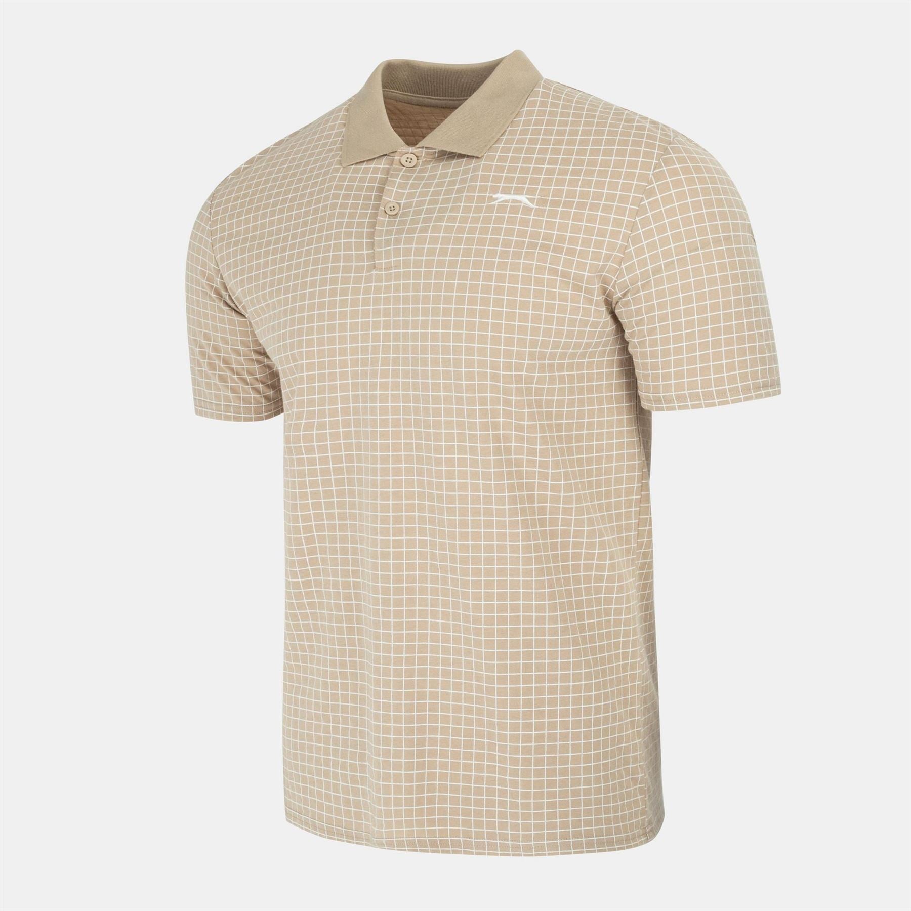 Slazenger Mens Check Golf Polo