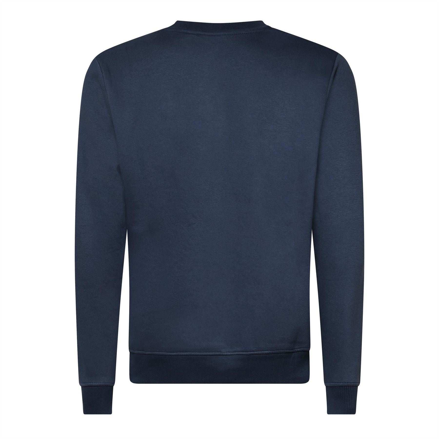 Fila Jude Logo Print Crew Neck Ribbed Collar Sweatshirt