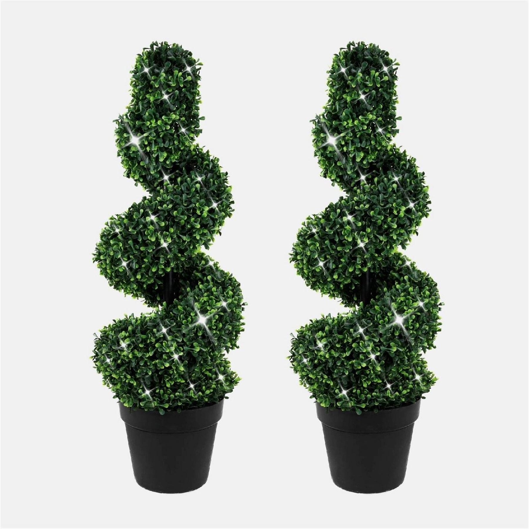 Streetwize Of Artificial Topiary Trees   Solar Powered Twist Style