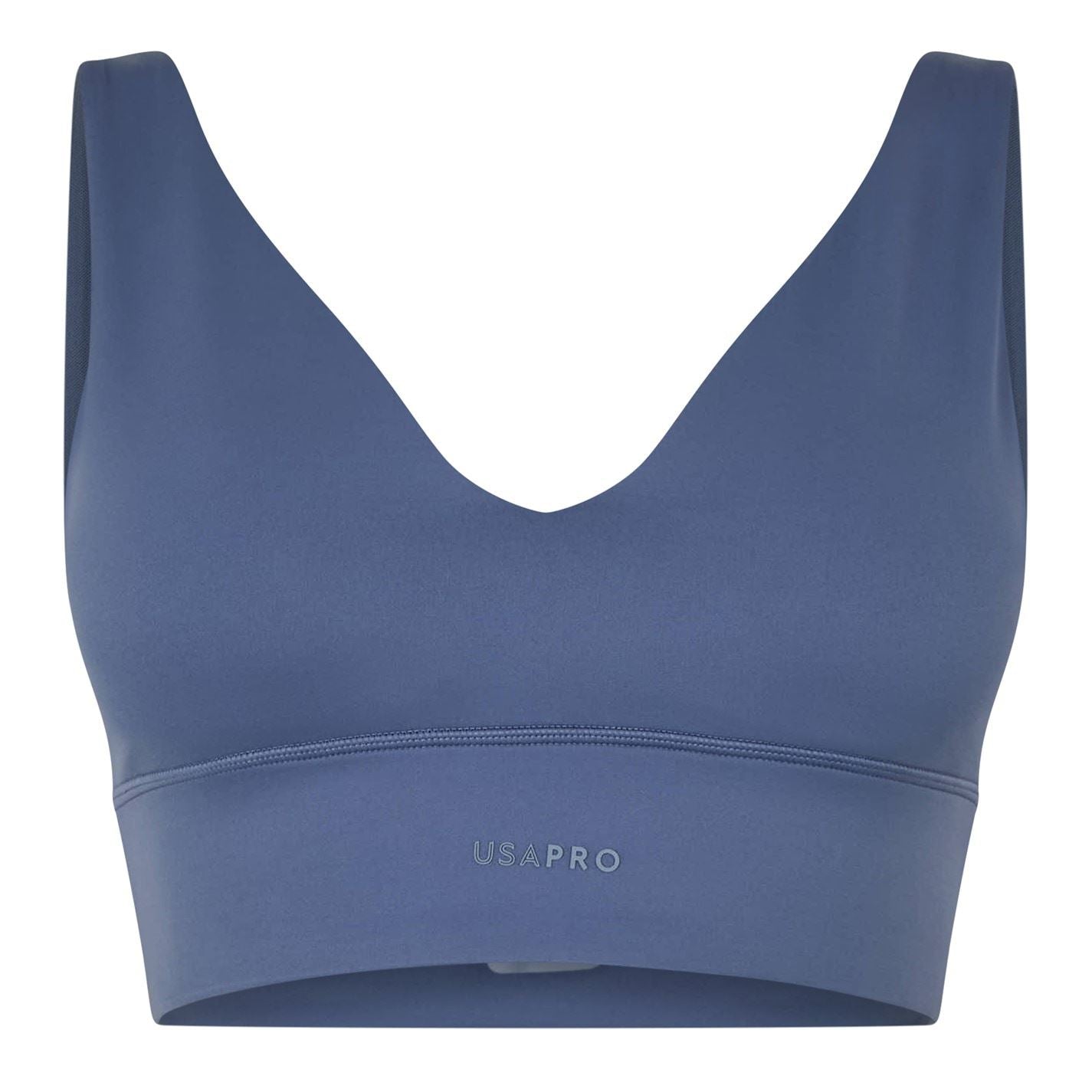 USA Pro Womens Pro Medium Impact V Neck Bra