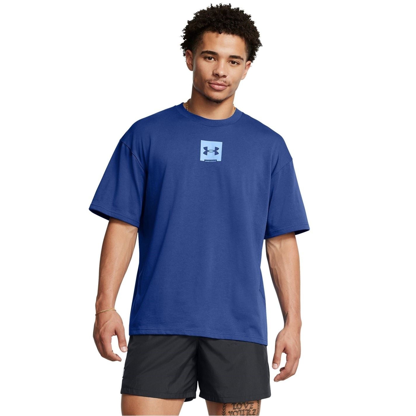 Under Armour Box Logo Crew Neck Short Sleeve T-Shirt