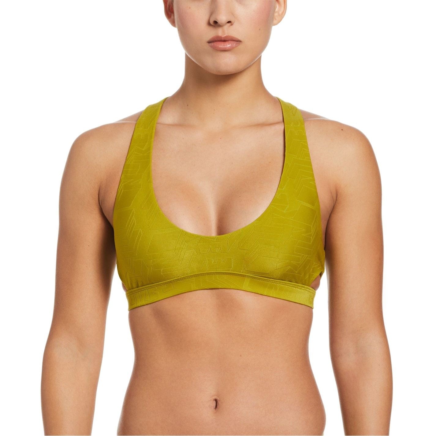 Nike Cut-Out Textured Bikini Top Set