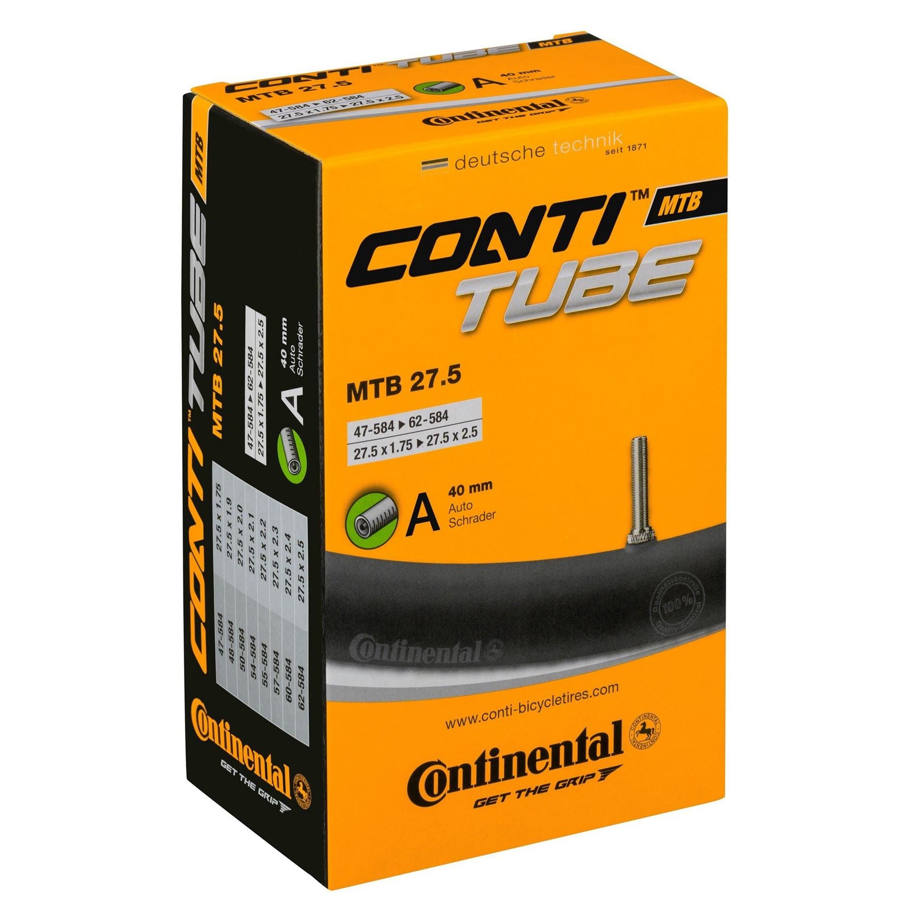 Continental Bike 27.5 47 584   62 824 Inner Tube