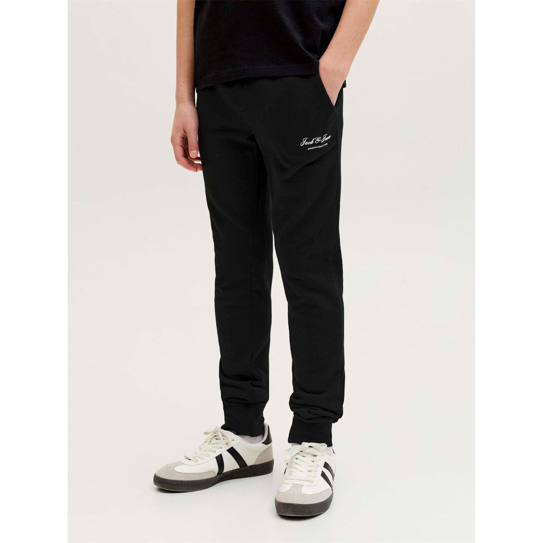 Jack and Jones Archive Solid Patterned Slim Joggers