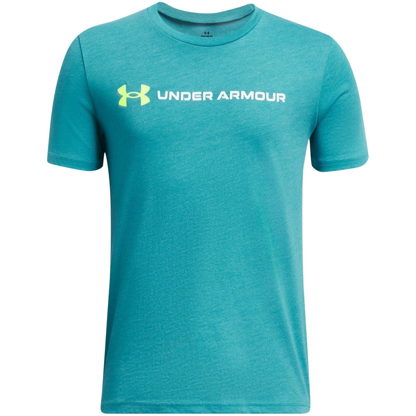 Under Armour Logo Print Regular Fit Lettering Crew Neck T-Shirt