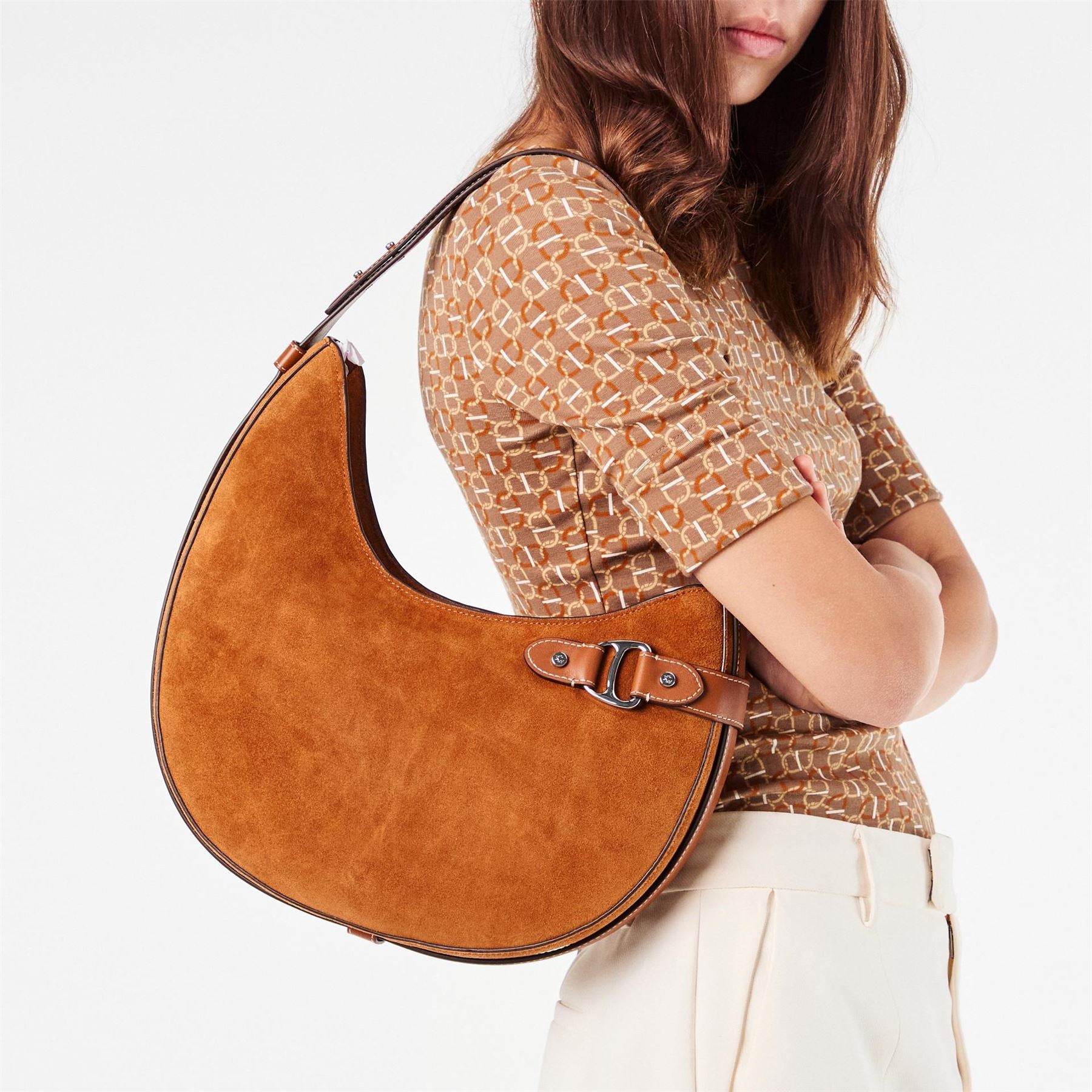 Lauren by Ralph Lauren Real Leather Tasha Large Shoulder Bag
